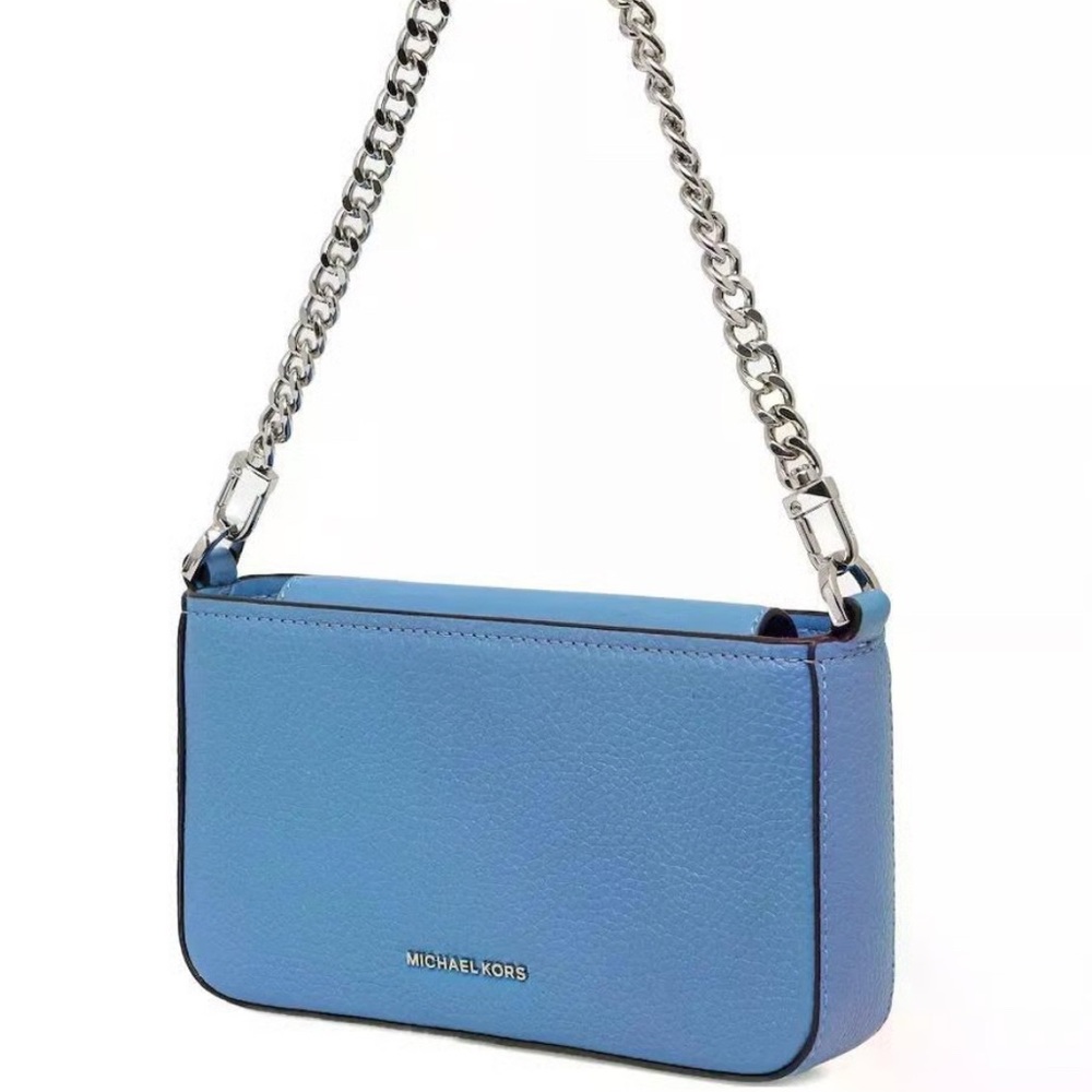 Michael Kors Vibrant Blue Shoulder or crossbody Bag. Beautiful blue sky color.